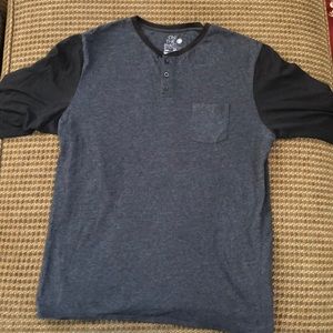 Men’s Large Gray On The Byas 3/4 Sleeve T-Shirt